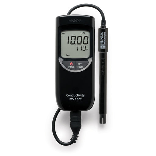 Hanna HI99301 Portable High Range EC/TDS Meter | Waterproof Conductivity Tester Portable EC/TDS Meter Hanna Instruments