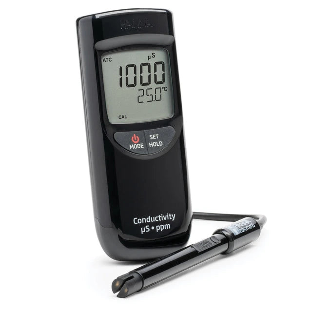 Hanna Instruments HI99300 EC/TDS Meter | Portable Low Range Conductivity/TDS Portable EC/TDS Meter Hanna Instruments