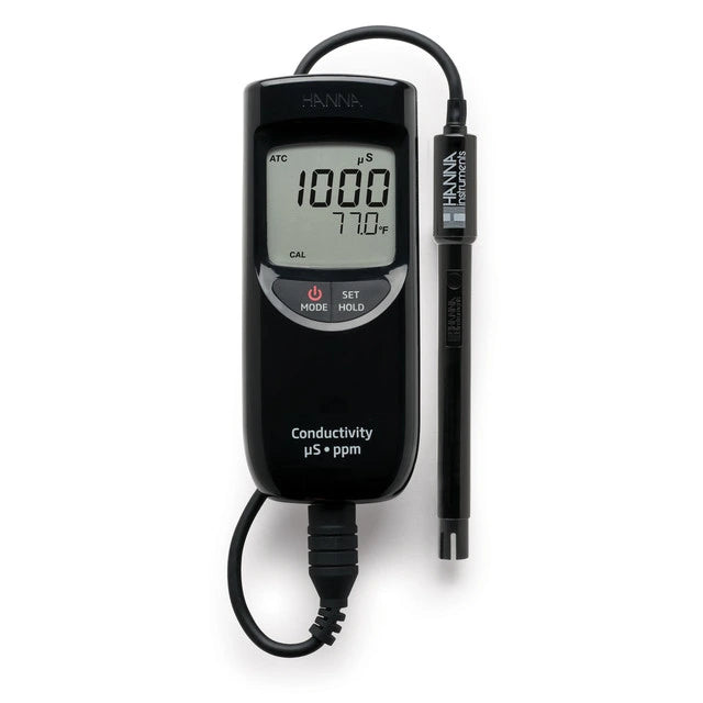 Hanna Instruments HI99300 EC/TDS Meter | Portable Low Range Conductivity/TDS Portable EC/TDS Meter Hanna Instruments