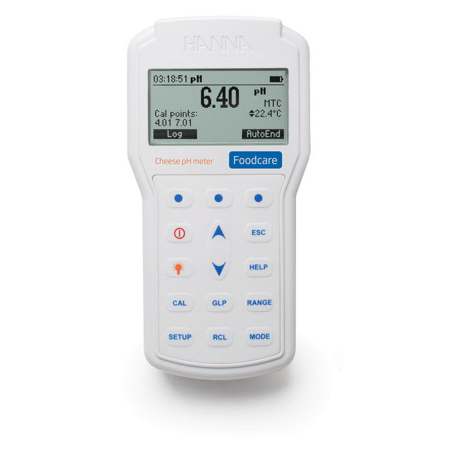 Hanna Instruments HI98165 Professional Portable Cheese pH Meter with FC2423 Electrode Portable Food pH Meter Hanna Instruments