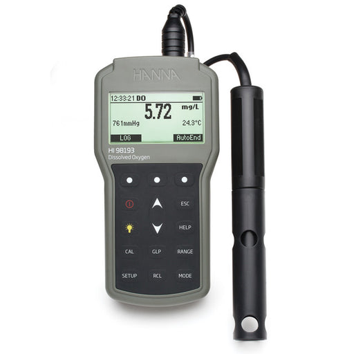 Hanna Instruments HI98193 Waterproof Dissolved Oxygen & BOD Meter – Portable Field Design Portable DO/BOD Meter Hanna Instruments