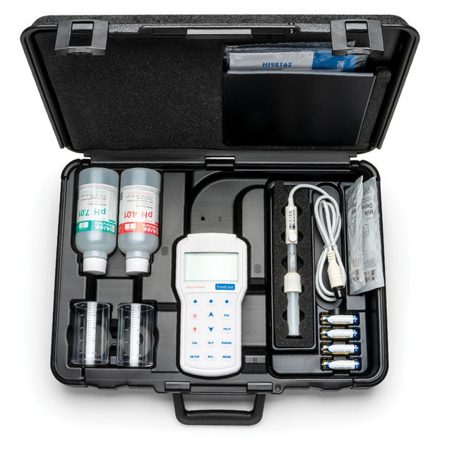 Hanna HI98162 Professional Portable Milk pH Meter Kit Portable Food pH Meter Hanna Instruments
