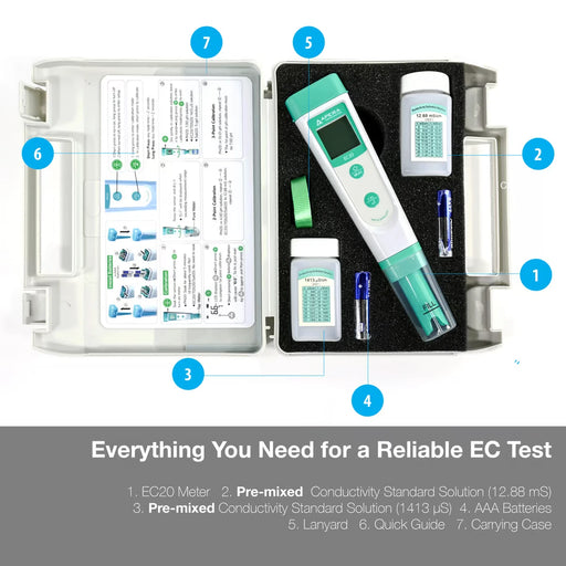 Value Series EC20 Value Pocket Conductivity Tester Kit Pocket Conductivity Meter Apera Instruments