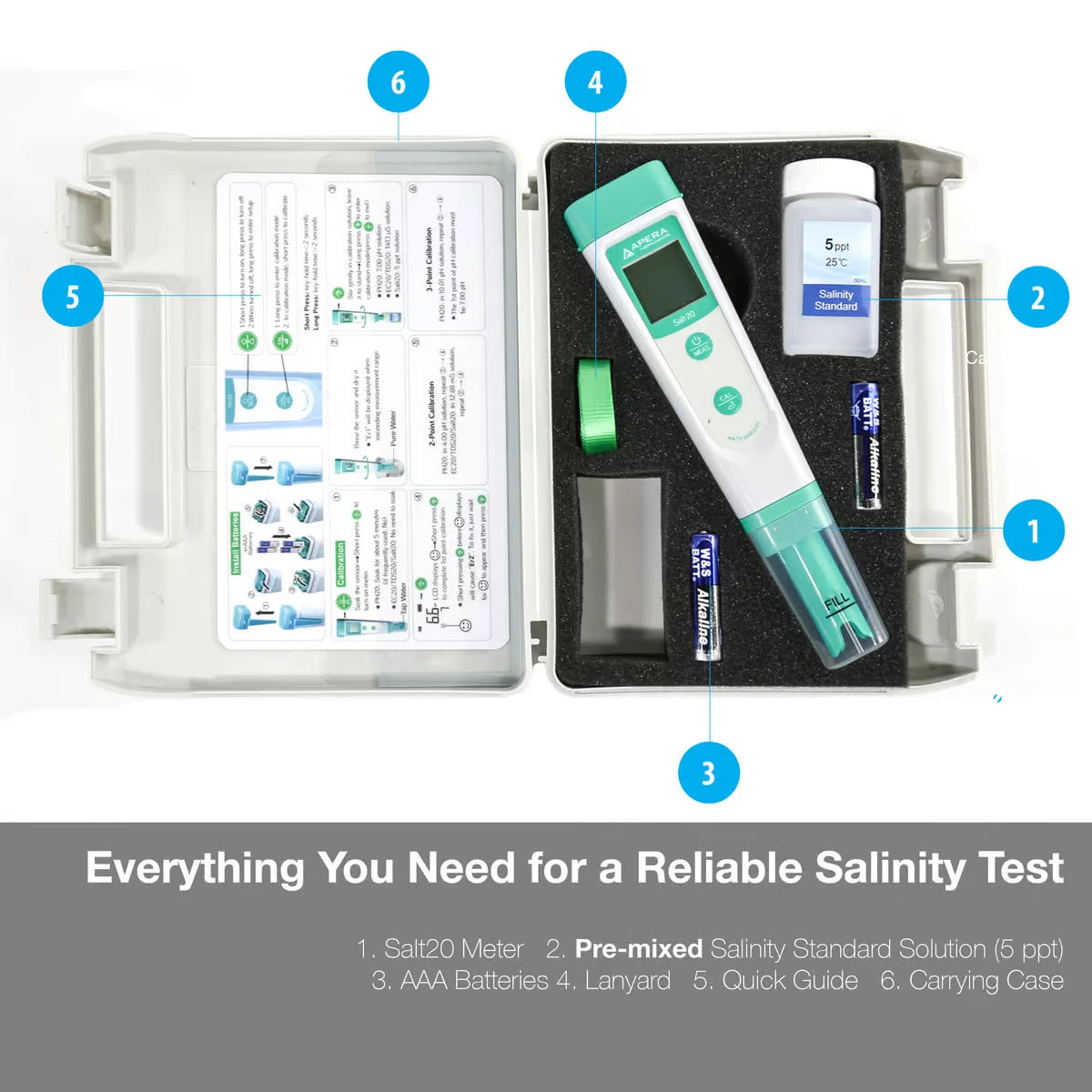 Value Series Salt20 Salinity Pocket Tester Kit