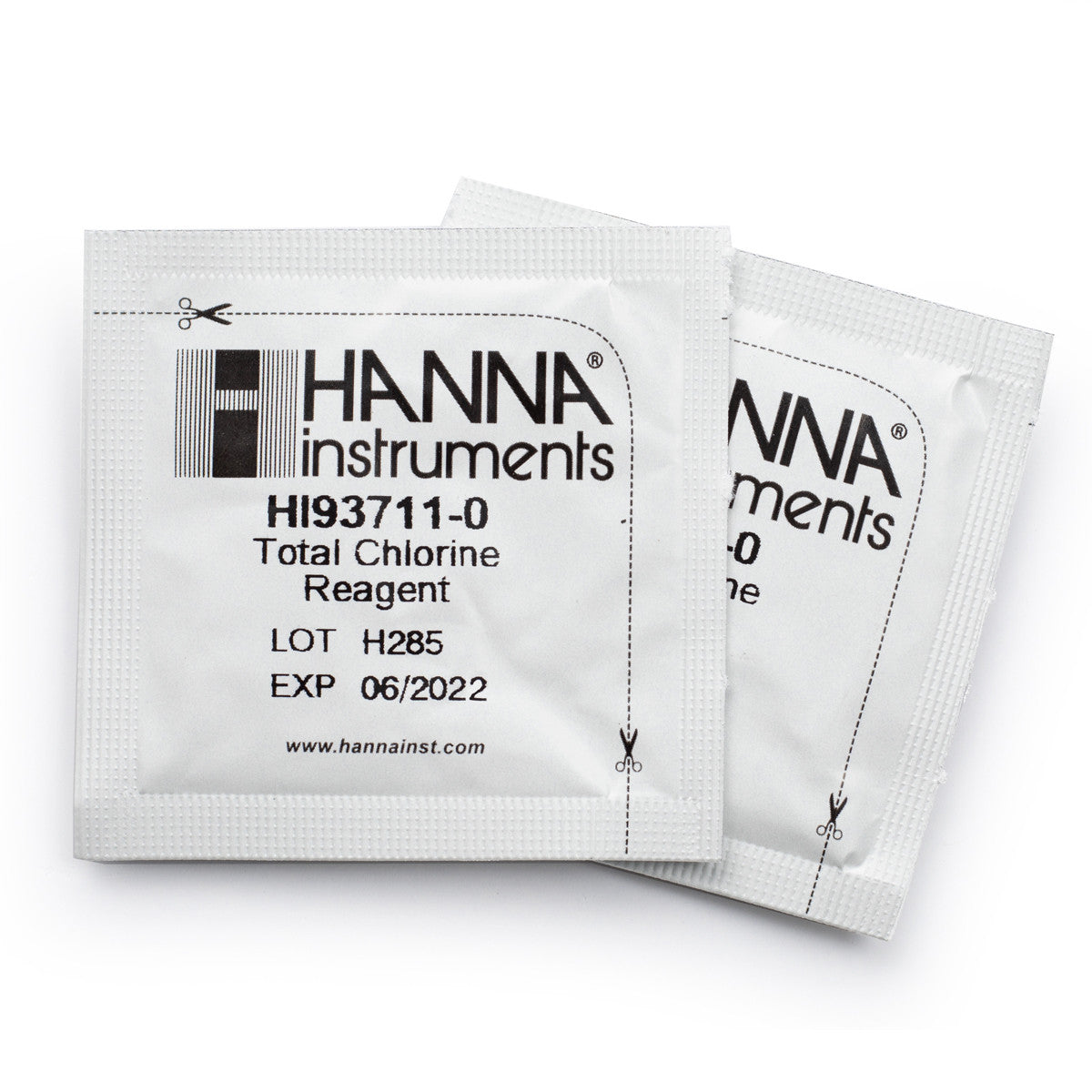 Hanna HI93711 Total Chlorine Reagents, 100 or 300 Tests 100 tests | HI93711-01 Photometer Reagents Hanna Instruments