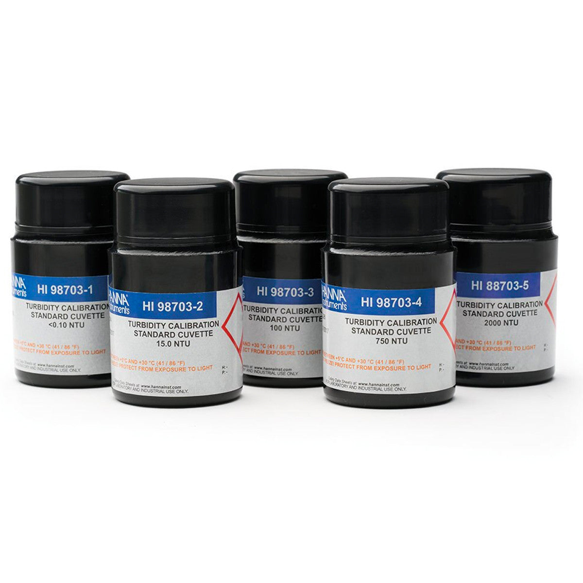 Hanna Instruments HI88703-11 Turbidity Calibration Standards — 0 to 4000 NTU Set Calibration Standards Hanna Instruments
