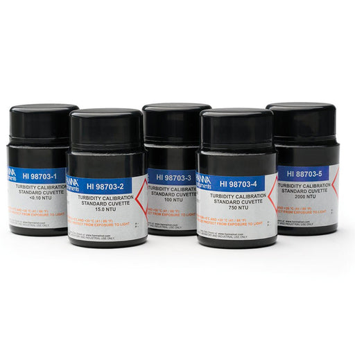 Hanna Instruments HI88703-11 Turbidity Calibration Standards — 0 to 4000 NTU Set Calibration Standards Hanna Instruments