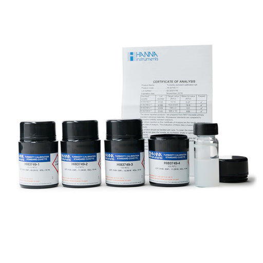 Turbidity Calibration Standards for HI83749 – HI83749‑11 Calibration Standards Hanna Instruments