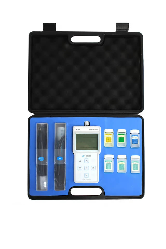 PC400 Portable pH/Conductivity/TDS Meter Kit – High-Accuracy, Waterproof & Built for Professionals Portable Multi-Parameter Meter Apera Instruments