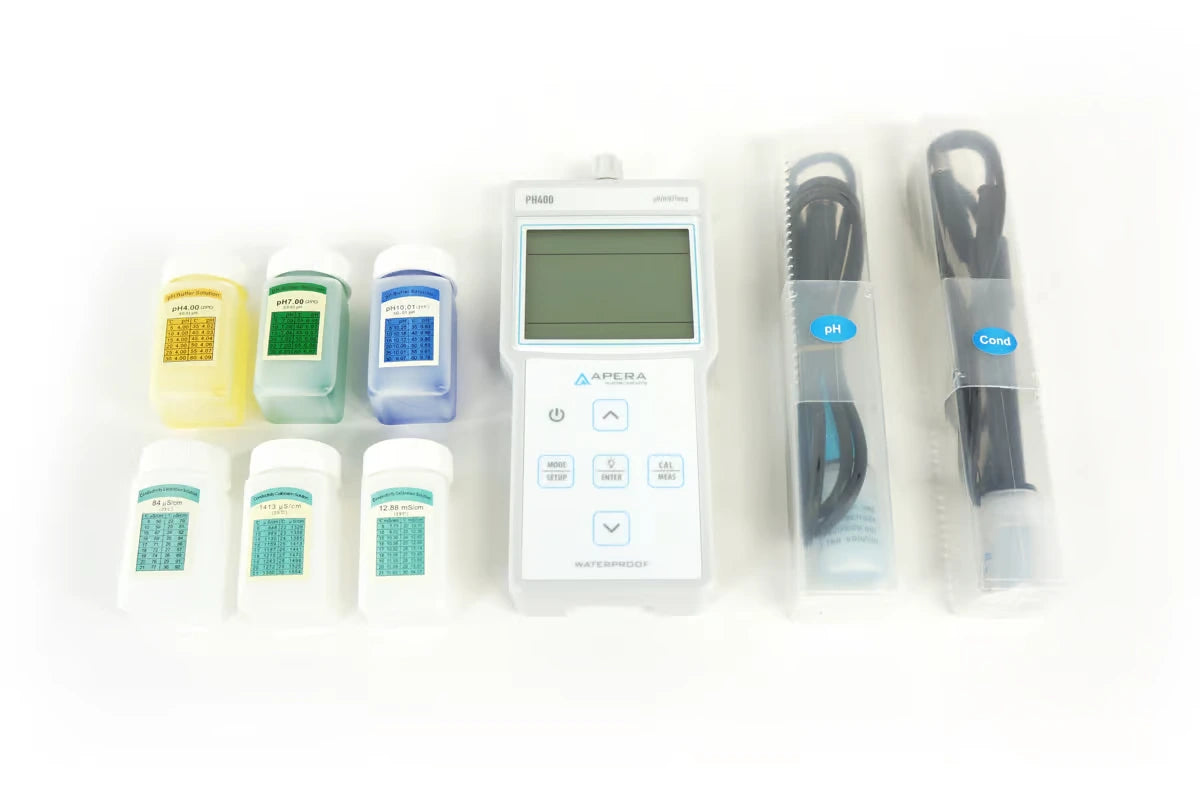 PC400 Portable pH/Conductivity/TDS Meter Kit – High-Accuracy, Waterproof & Built for Professionals Portable Multi-Parameter Meter Apera Instruments