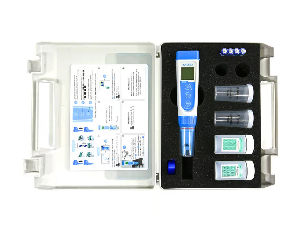 Premium Series EC60 Premium Multi-Parameter Meter: Conductivity/TDS/Salinity Pocket Tester Kit Pocket Multi-Parameter Meter Apera Instruments
