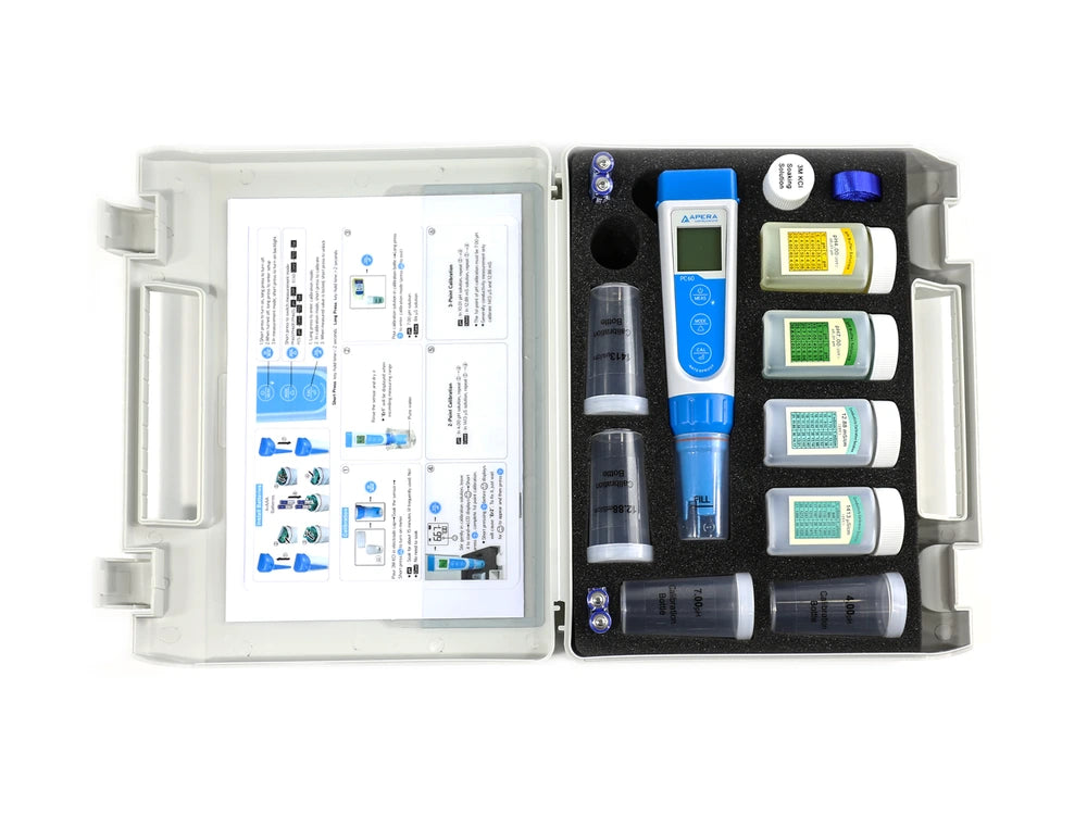 Premium Series PC60 Multi-Parameter Water Quality Tester – pH, EC, TDS, Salinity & Temperature Analysis Pocket Multi-Parameter Meter Apera Instruments