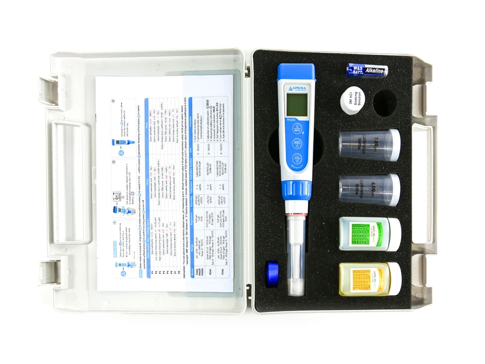 Premium Series PH60S Spear pH Pocket Tester Kit-Precision pH Measurement for Food, Semi-Solids & Viscous Samples Pocket Food-Grade pH Tester Apera Instruments